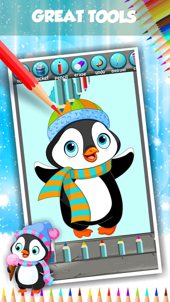 Penguen Mandala Boyama Negema