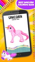Buku pewarna unicorn poster