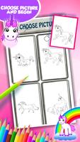 Unicorn Coloring Book syot layar 2