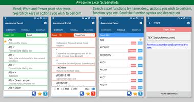 Shortcuts & Formula for Excel Affiche