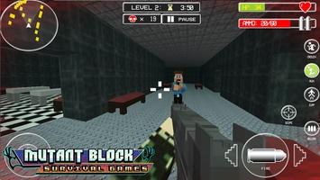 Mutant Block Survival Games ảnh chụp màn hình 1