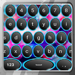 Néon, círculos, teclados