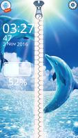 Dolphin Lock Screen Zipper スクリーンショット 1