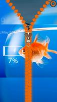 3 Schermata Goldfish Lock Screen Zipper