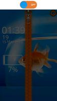 2 Schermata Goldfish Lock Screen Zipper