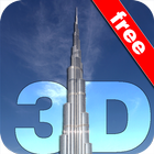Burj Khalifa 3D Wallpaper FREE آئیکن