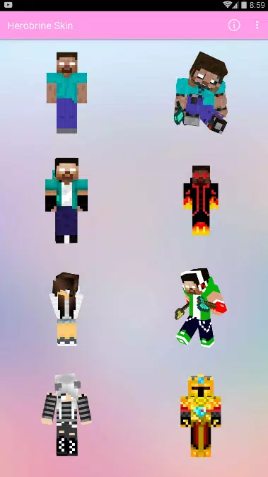 Herobrine Skins for Minecraft APK + Mod for Android.