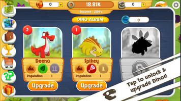 برنامه‌نما Dino Tap - Clicker Zoo Game عکس از صفحه