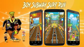 Boy Subway-Surf Run Affiche