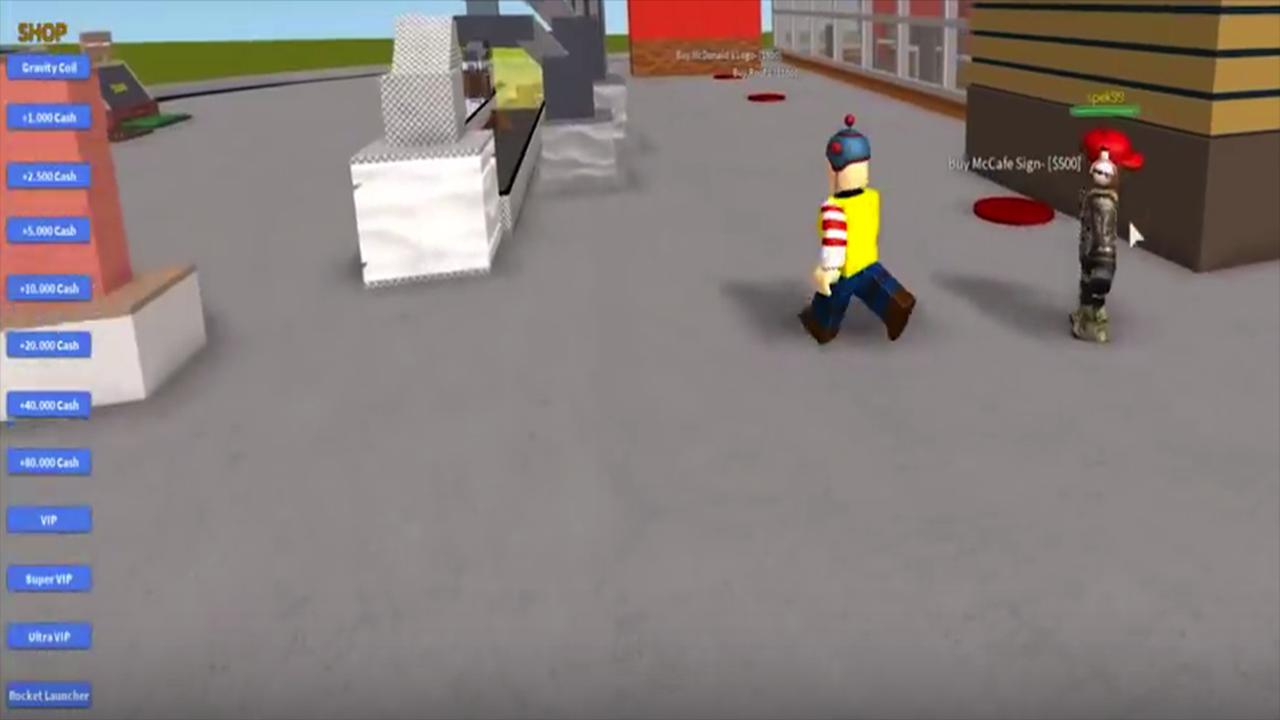 mcdonalds sign roblox