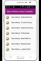 Marc Anthony Letras Completa الملصق