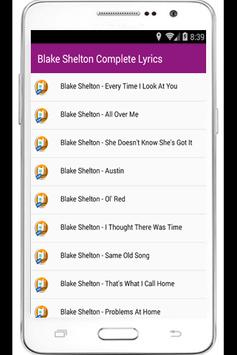 Blake Shelton Complete Lyrics Apk App Free Download For Android