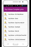 Roy Orbison Complete Lyrics capture d'écran 1