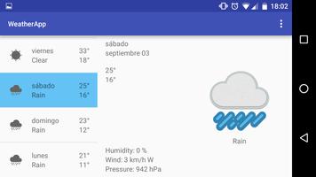 Weather Application اسکرین شاٹ 3