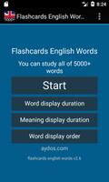 Flashcards English Words poster