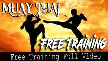 muay thai training free ポスター