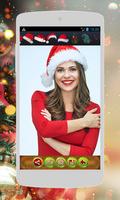 Christmas Santa Hat Camera & Photo Editor poster