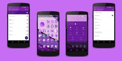 Orion Purple CM12/CM13 Theme تصوير الشاشة 1