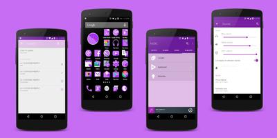 Orion Purple CM12/CM13 Theme 스크린샷 2