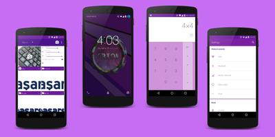 Orion Purple CM12/CM13 Theme تصوير الشاشة 3