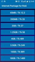 Internet Package for Robi capture d'écran 2