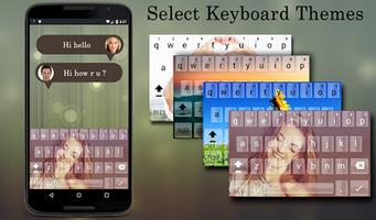 Cute Photo Keyboard Theme capture d'écran 2