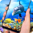 Fish Aquarium Live Wallpaper HD Background Themes 图标