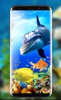 Fish Aquarium Live Wallpaper HD Background Themes capture d'écran 1