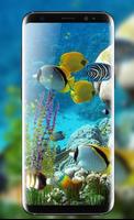 Fish Aquarium Live Wallpaper HD Background Themes capture d'écran 2
