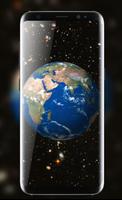 Earth & Moon Live Wallpaper - Earth Wallpaper HD Plakat