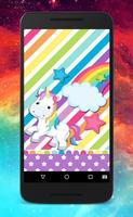 kawaii unicorn wallpaper capture d'écran 3