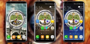 Analog Clock Live Wallpaper 2018: 3D Clock Widget