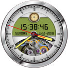 Analog Clock Live Wallpaper 2018: 3D Clock Widget simgesi