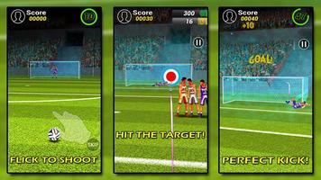 Football Shoot Goal: Superstar Soccer Free Kicks capture d'écran 1