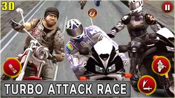 Attack Race Bike Road Rash Motorcycle Racing Game اسکرین شاٹ 2