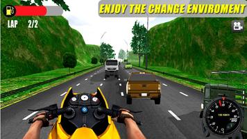 Motorcycle Racing Game 3D: Road Rash Bike Rider capture d'écran 2
