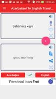 Azerbaijani English Translator Affiche