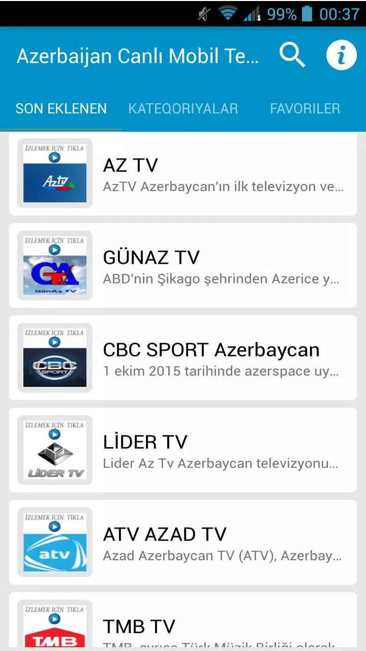 Azerbaycan Canlı Mobil Tv for Android - APK Download