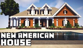 American minecraft house ideas captura de pantalla 1