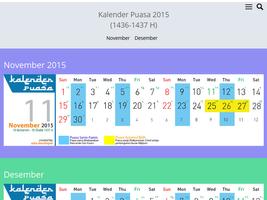 Kalender Puasa 1437H (2015-16) captura de pantalla 1