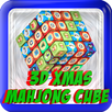 3d XMAS Mahjong Cube tile game APK