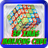 3d XMAS Mahjong Cube tile game
