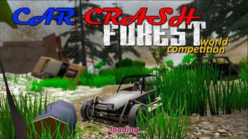 Car Crash Forest racing game পোস্টার