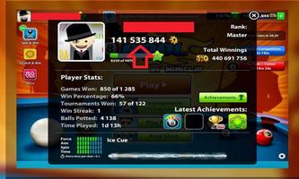 Coins For 8 Ball Pool Prank 스크린샷 1