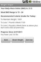 Weight Helper screenshot 1