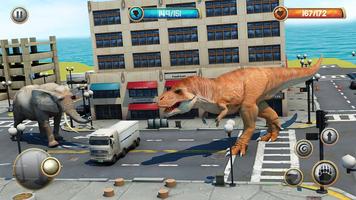 Dinosaure Attaque Ville Chasse Simulateur capture d'écran 2