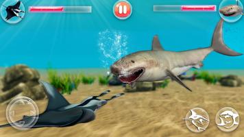 Angry Shark Fighting: Hungry White Shark Attacks Affiche