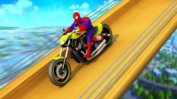 Super héros Bicyclette Mega Rampe Impossible Casca Affiche