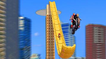 Super héros Bicyclette Mega Rampe Impossible Casca capture d'écran 1