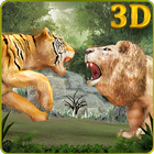 Wild Big Cats Fighting Challenge 2: Lion vs Tigers icône